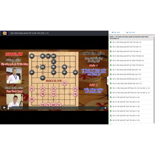 Video Dạy Cờ Tướng CĐ8 hocco.vn