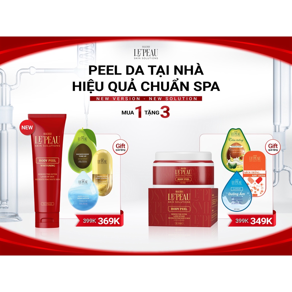 Kem tan mỡ cô bông tặng Peel Body Tái Tạo Da Toàn Thân, peel nách, thay da sinh học giúp làm sáng các vùng da, trắng ...