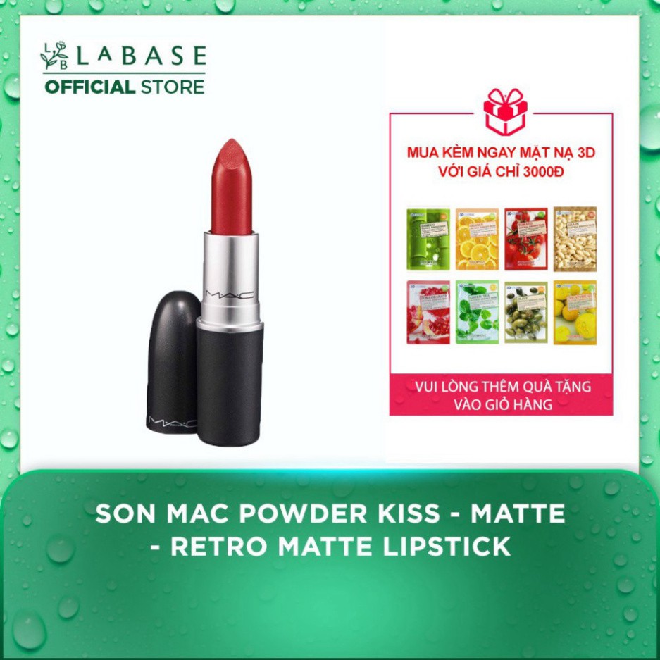 Son MAC Powder Kiss - Matte - Retro Matte Lipstick Fullsize K590