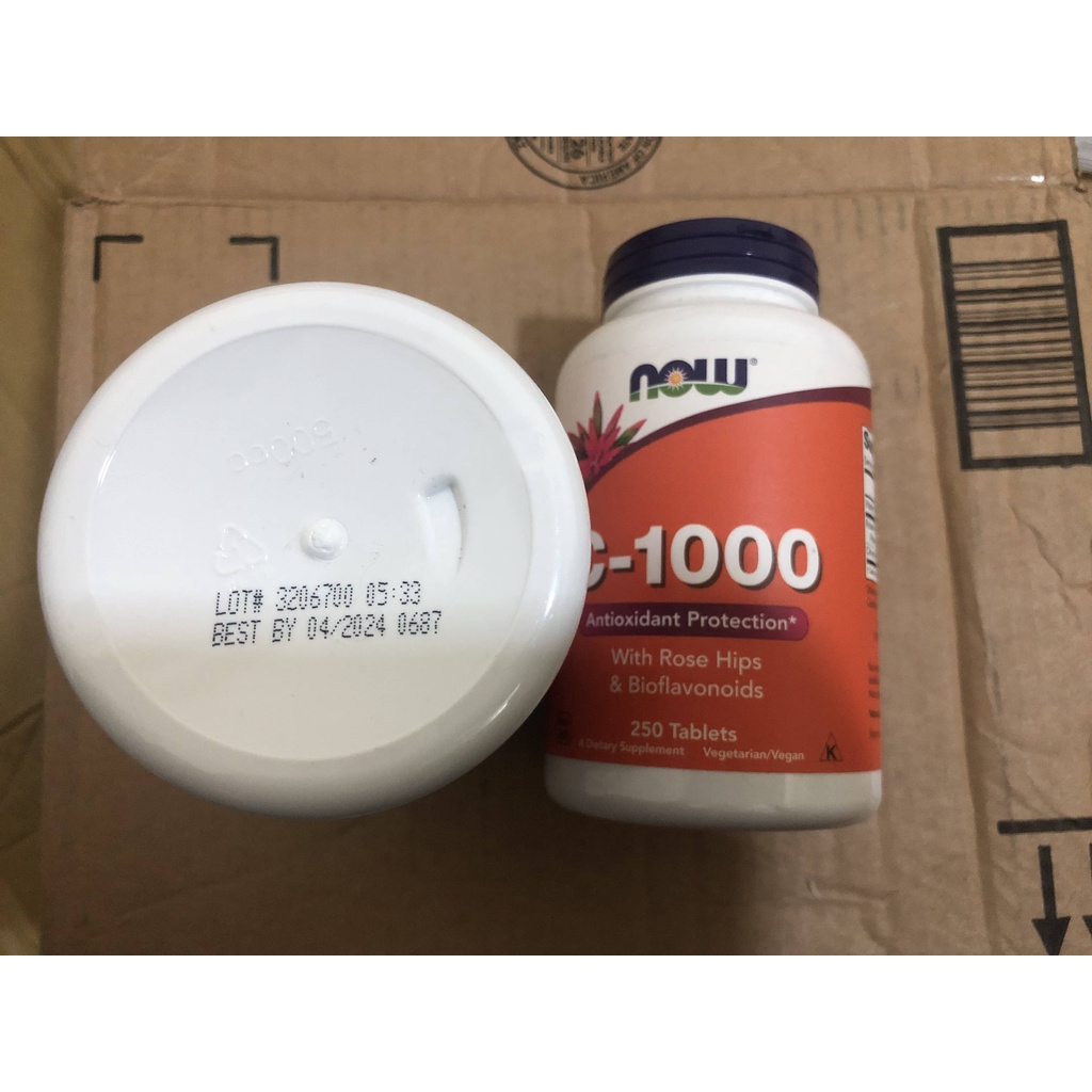 [EXP 2024] Viên Uống NOW Vitamin C-1000 with Rose Hips &amp; Bioflavonoids - Tăng Sức Đề Kháng Cơ Thể