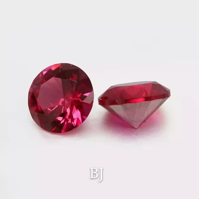 Đá Ruby Corundum Màu Đỏ 3-5mm Hình Tròn Độc Đáo