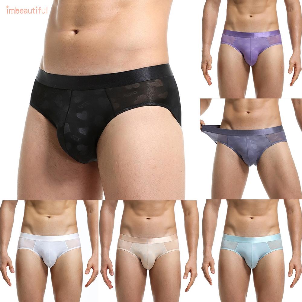Quần lót hai lớp hình trái tim mỏng thoáng khí gợi cảm thời trang mới và chất lượng cao cho nam