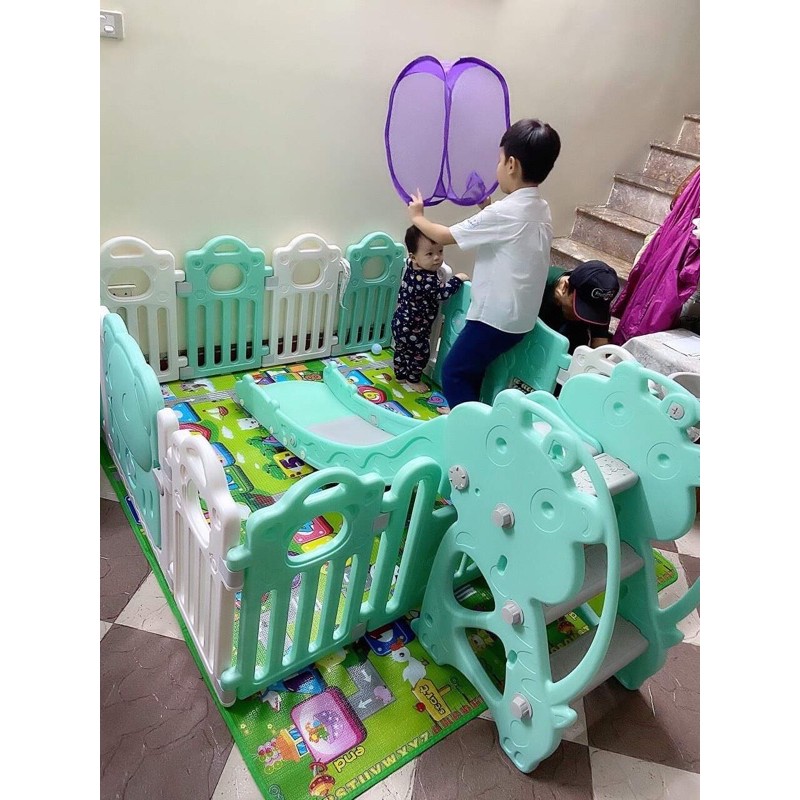 Quây cũi nhựa gấu lucky baby hàng cao cấp phí ship siêu rẻ