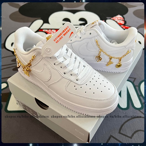 Giày_Nike Air Force 1 ’07 LX ‘Lucky Charms’, Giày AF1 Trắng Bản Cao Cấp Full Box Bill