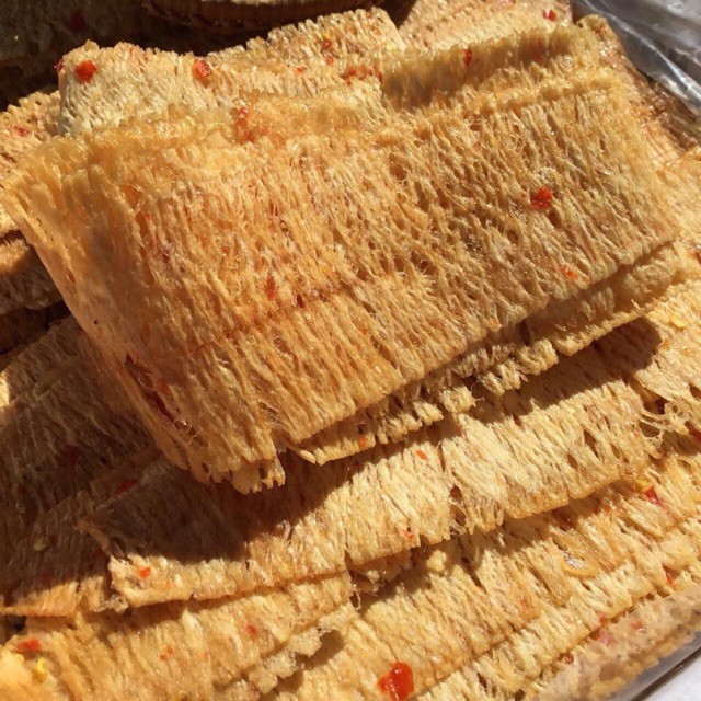 Mực cán tẩm gia vị cay đồ ăn vặt Hà Nội Mango đóng hũ pet siêu sạch trọng lượng 200g