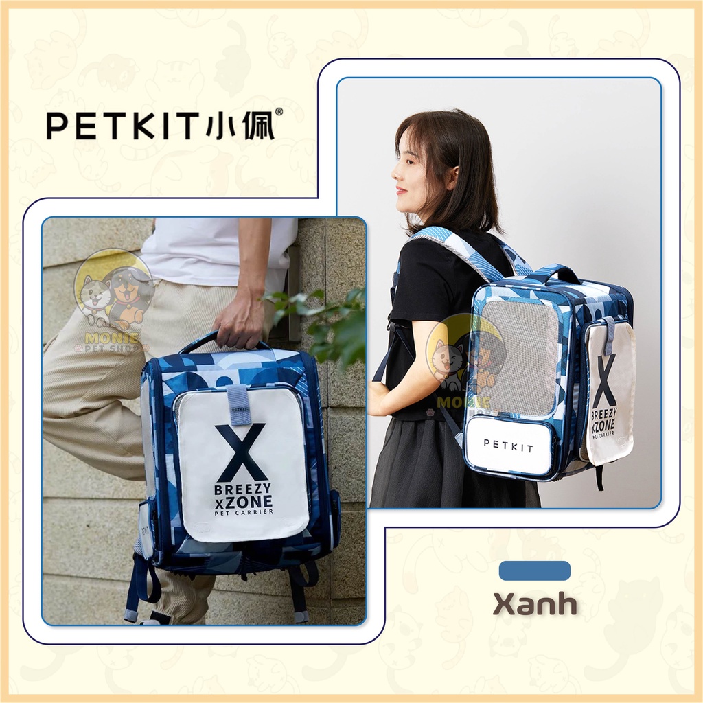 [Hoả tốc] Túi vận chuyển chó mèo PETKIT - Balo vận chuyển chó mèo PETKIT size lớn