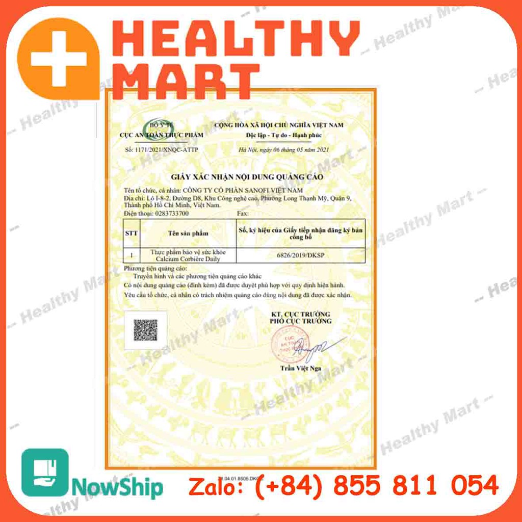 ✔️️️Calcium Corbiere 5ml & 10ml- Bổ sung canxi hộp 30 ống | Thế Giới Skin Care