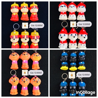 Squishy đồ chơi mốc khóa hình cún dễ thương