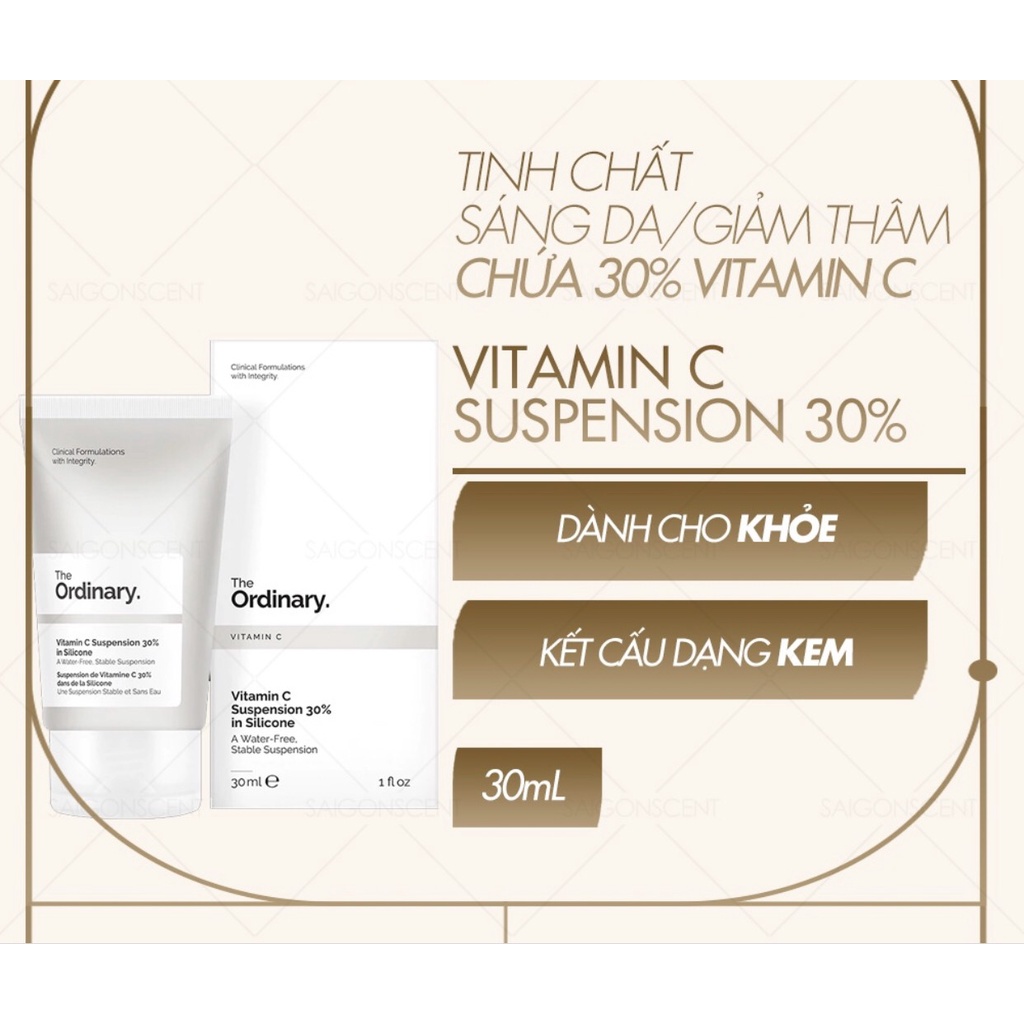Kem dưỡng sáng da Vitamin C The Ordinary