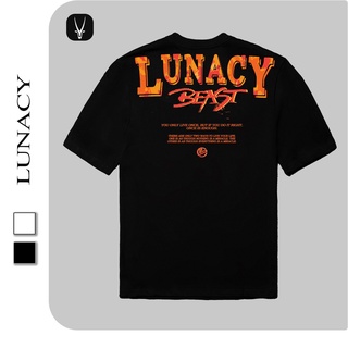 Áo phông thun LUNACY nam nữ local brand chính hãng form rộng tay lỡ unisex vải cotton oversize BEAST TB03