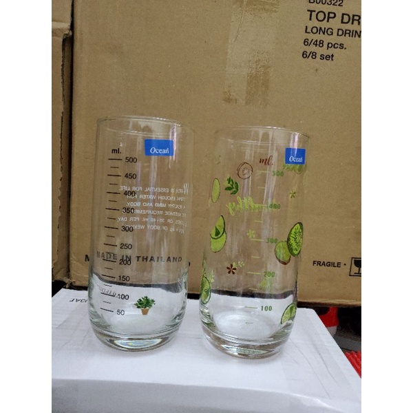 LÔ 6 CỐC THỦY TINH CHIA VẠCH 625ML OCEAN