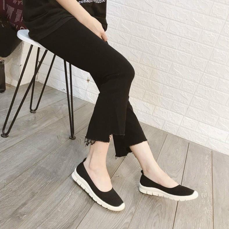 giày slipon phối lưới đế trắng CAO