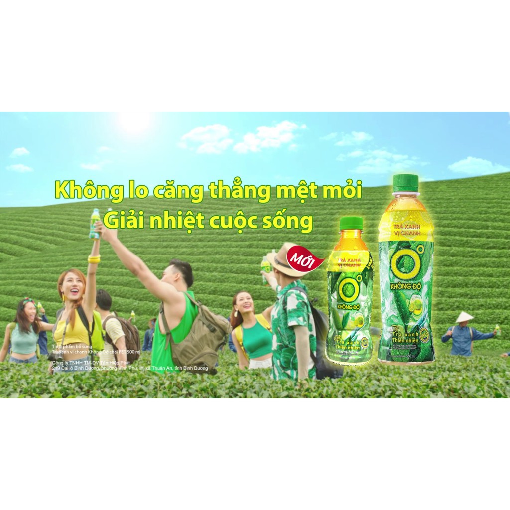 Nước trà xanh 0 độ 455ml.