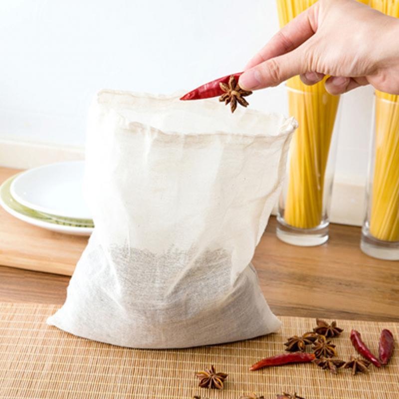 1 Túi Lọc Sữa Hạt Cà Phê Sữa Chua Nước Ép Trái Cây Muslin Lưới Cotton Nguyên Chất Tái Sử Dụng Được