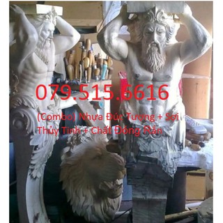 Nhựa Đúc Tượng Polyester 6011 (1kg) + Sợi Thủy Tinh (1kg) + Chất đóng rắn nhựa composite (theo tỉ lệ 1kg nhựa)