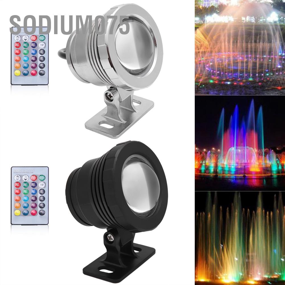 Có thể bán buôn Đèn LED RGB dưới nước Chống thấm Đa màu sắc cho Đài phun cảnh quan tiêu điểm sân vườn ngoài trời Sodium075 Hàng giao ngay
