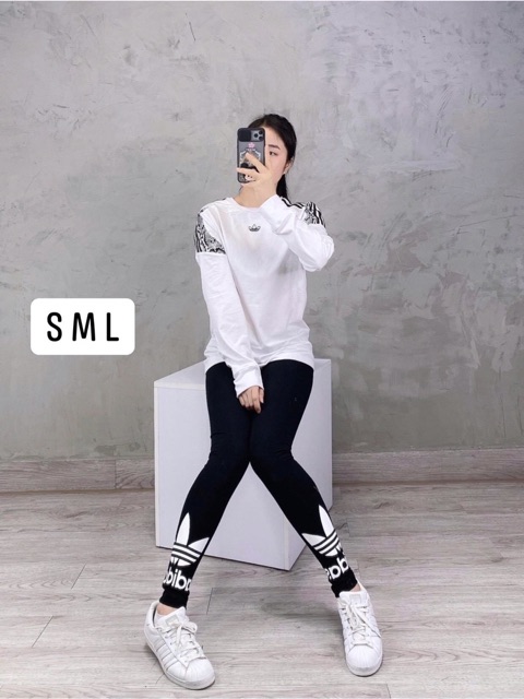 Quần legging Adidas logo [full tag code] | BigBuy360 - bigbuy360.vn