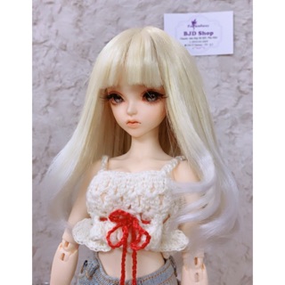 Tóc búp bê bjd 1/4 - 16-19cm handmade