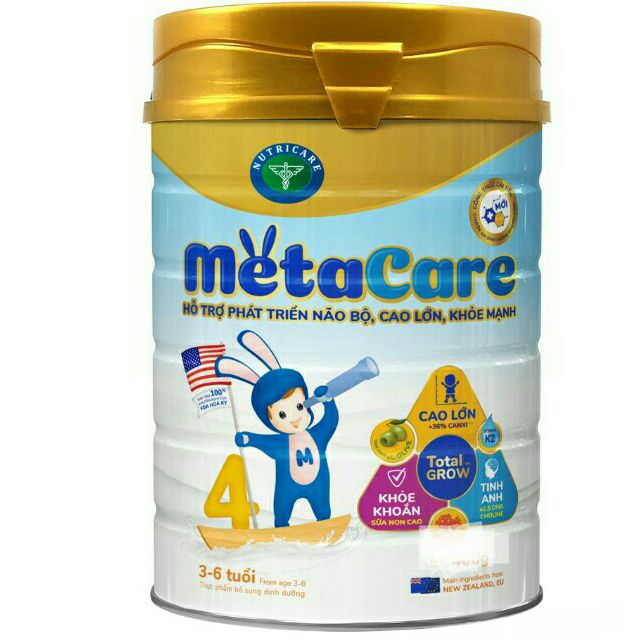 Sữa metacare grow 900g (mẫu mới)