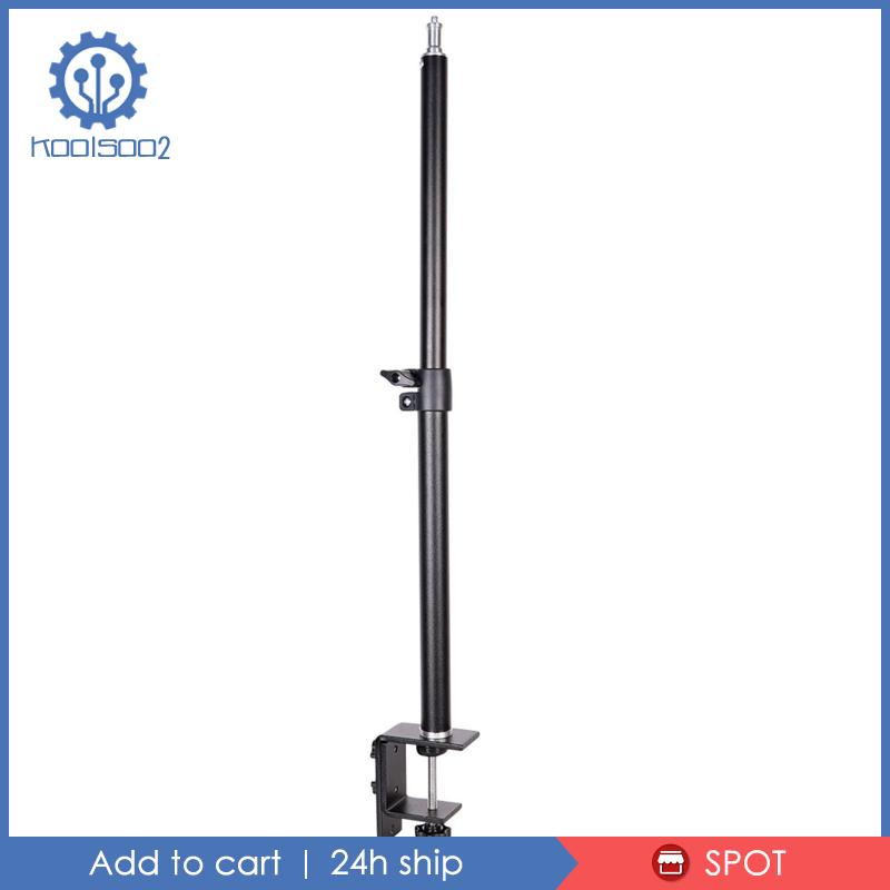 Adjustable Desk Clamp Mount Stands 1/4&quot; Screw Tip for DSLR Camera Ring Light