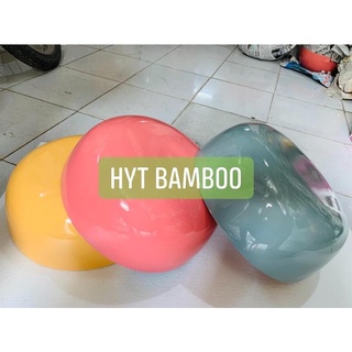 Chậu tre ngâm chân tự nhiên tráng bóng (màu hồng)