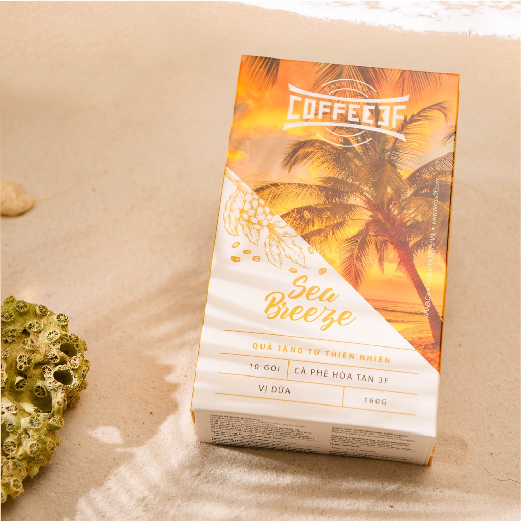 Sea Breeze - Cà phê hoà tan cafe kem dừa - Coffee 3F