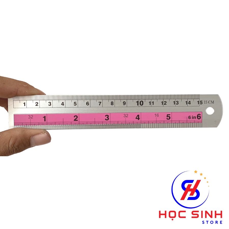 Thước Nhôm 15cm, 20cm Độ Chính Xác Cao, Chất liệu Cao Cấp - Học Sinh Store