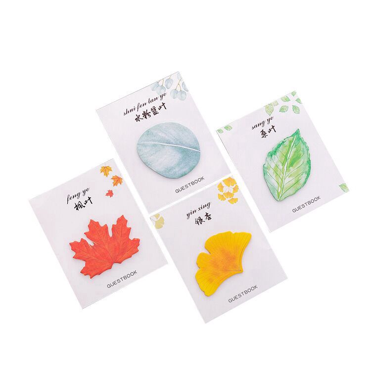 Giấy Ghi Chú Hình Chiếc Lá Đáng Yêu