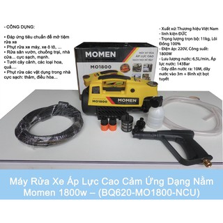 Máy rửa xe áp lực cao Momen 2000w ( miễn phí vận chuyển - Bảo hành chính hãng 2 năm)