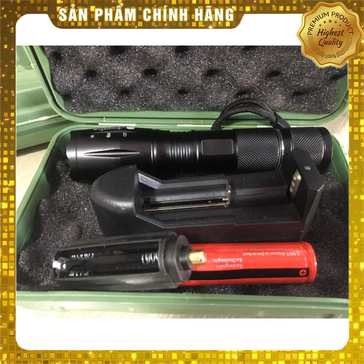 Đèn Pin Siêu Sáng Cầm Tay Ultrafire XML-T6  + Pin sạc 18650 + Bộ Sạc Pin