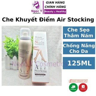 Kem che khuyết điểm tất phun Air Stocking 125ml che sẹo khuyết điểm lưng chân body toàn thân Hàn Quốc Ngọc Ý Cosmetics