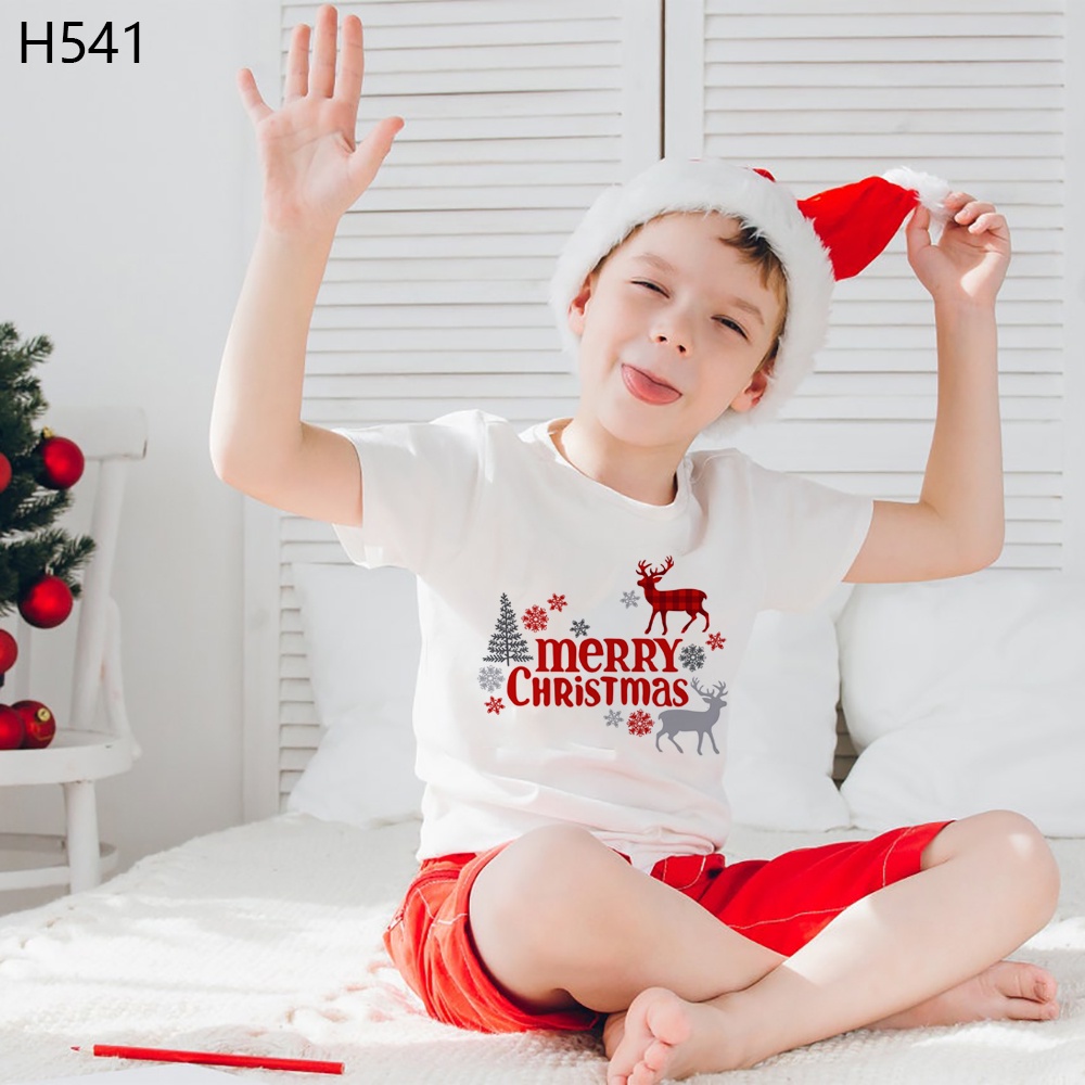 Áo Thun Tay Ngắn In Chữ happy new year Dành Cho Bé Trai Gái