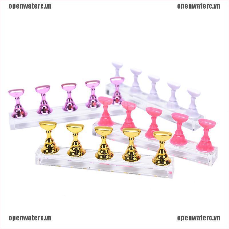 1 Bộ Giá Đỡ Trưng Bày Móng Tay Bằng Acrylic Pha Lê