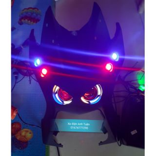 Mặt nạ cú xe điện Xmen đèn lốc xoáy ( tặng công tắc )