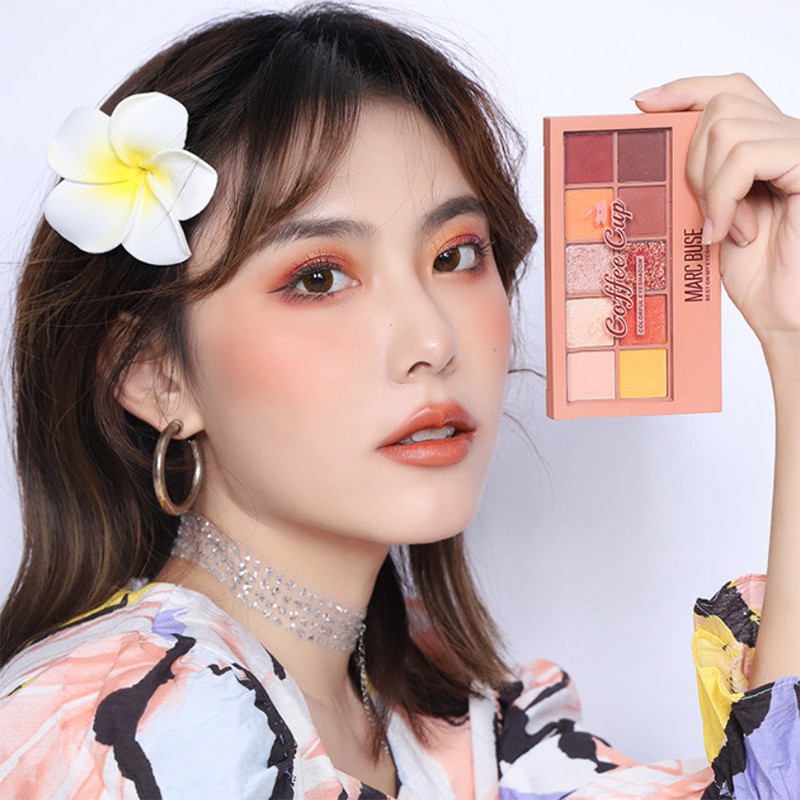 Bảng phấn mắt 10 ô kèm cọ Marc Buse Best On My Shadow bản Dupe của Clio Pro Eye Palette MBB3 | BigBuy360 - bigbuy360.vn