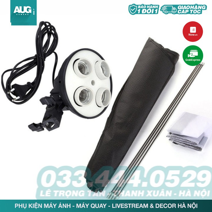 SALE | Đèn Chụp Ảnh Sản Phẩm, Bộ Đèn Studio, quay phim, Livestream chuyên nghiệp, chân đèn cao 2m kèm Softbox 50x70cm