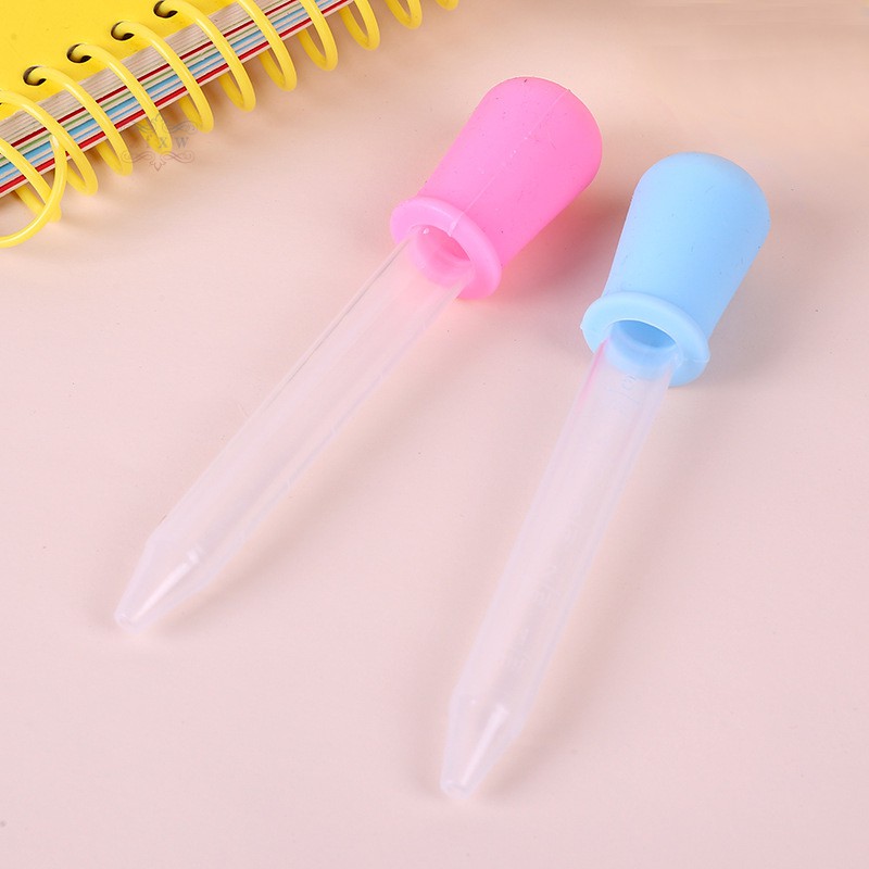 Ống nhỏ giọt bằng nhựa có ống bóp bằng silicon cho bé uống thuốc