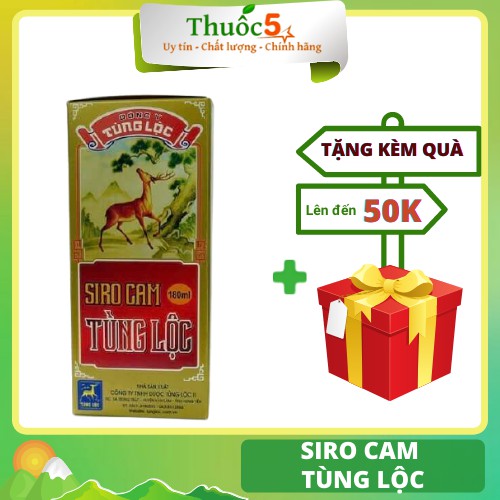 Chai to SIRO CAM TÙNG LỘC GIÚP TRẺ ĂN NGON 180ML