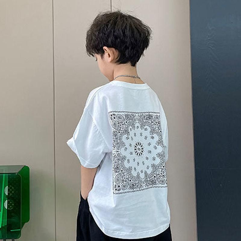 Áo Thun Cotton Tay Ngắn Phong Cách Mới Cho Bé Trai