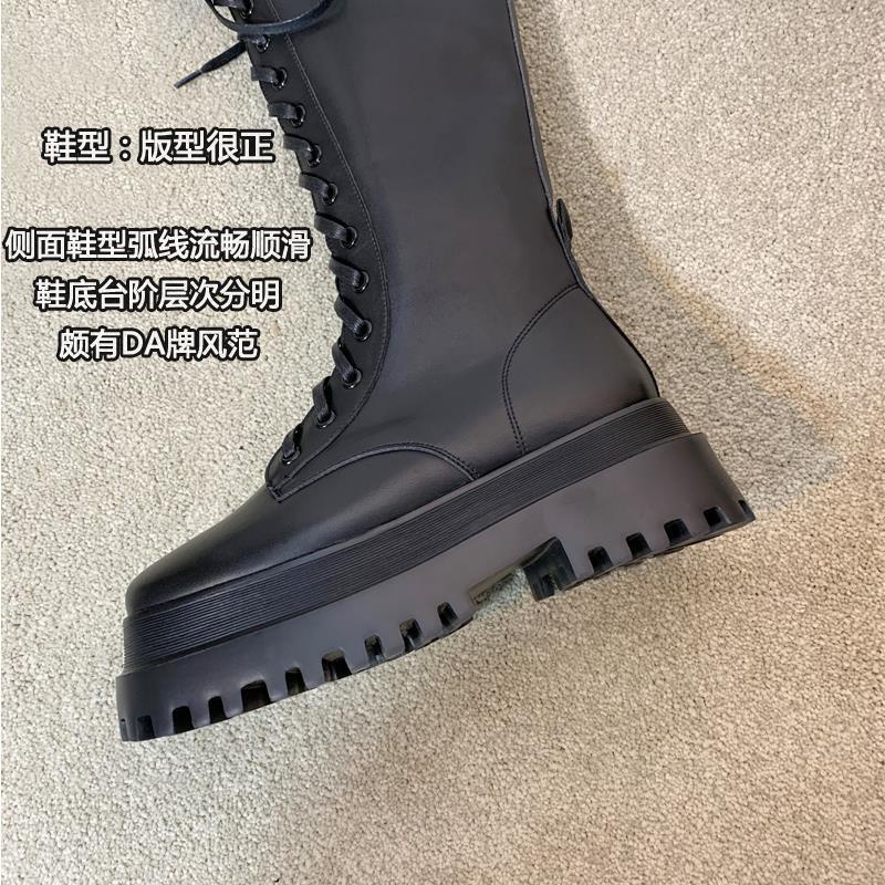 GIÀY BOOT ĐAN DÂY CÓ KHÁO ĐẾ 5CM