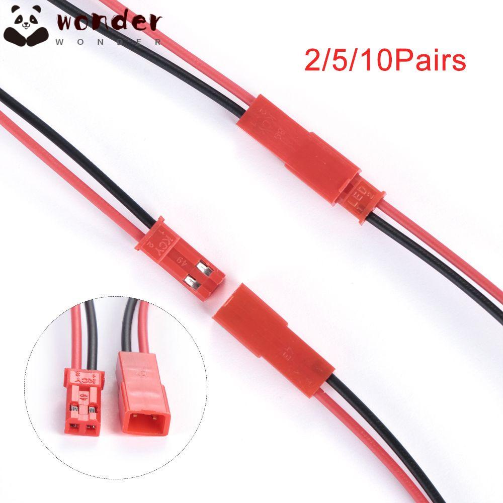 Set 2 / 5 / 10 Cặp Dây Cáp Nối 2 Pin 100 / 150mm 22awg Chất Lượng Cao