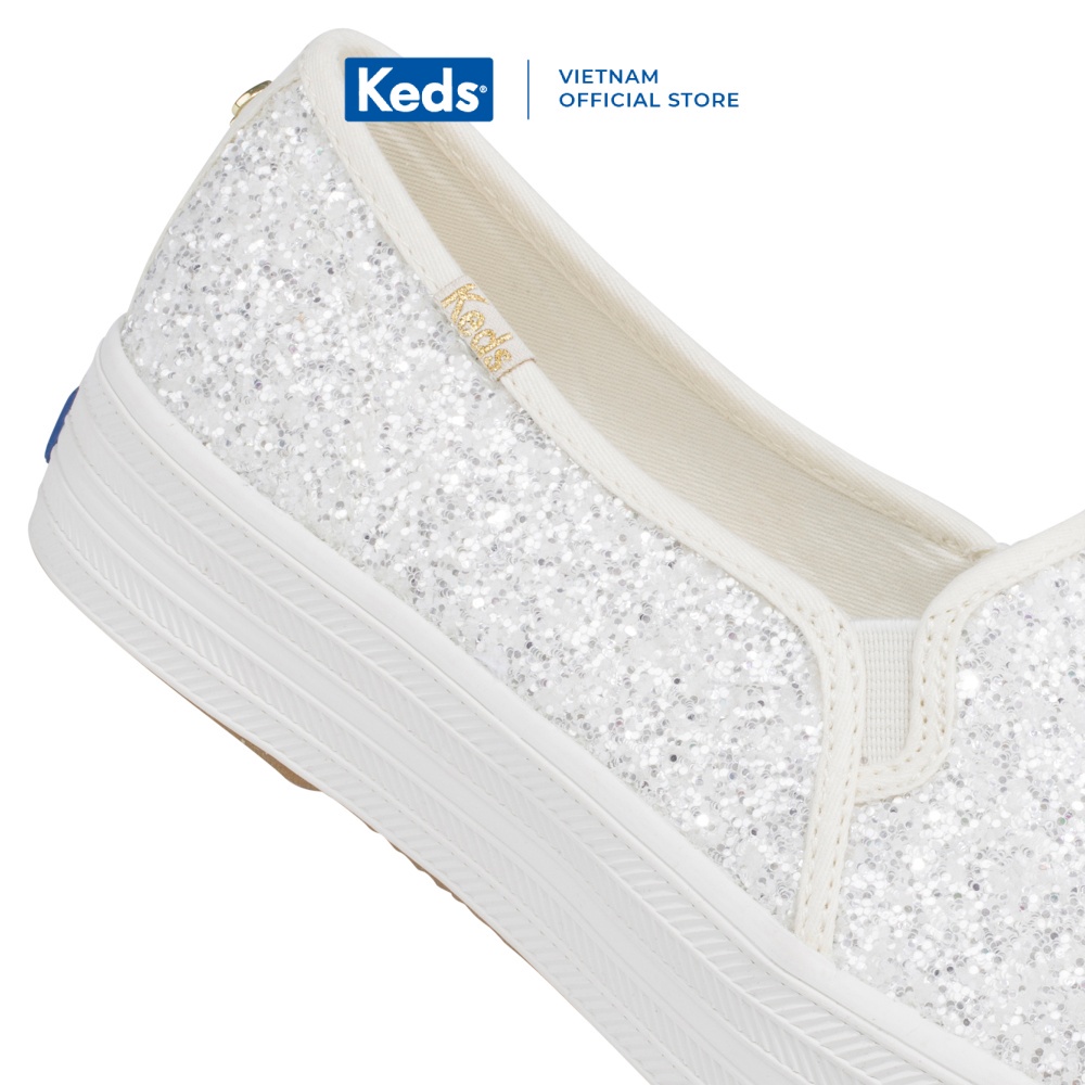 Giày Keds Nữ- Triple Decker Canvas Kate Spade Cream- KD057804