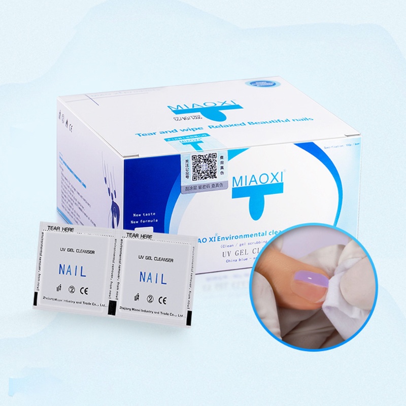 Hộp 100 Miếng Giấy Tẩy Sơn Móng Tay