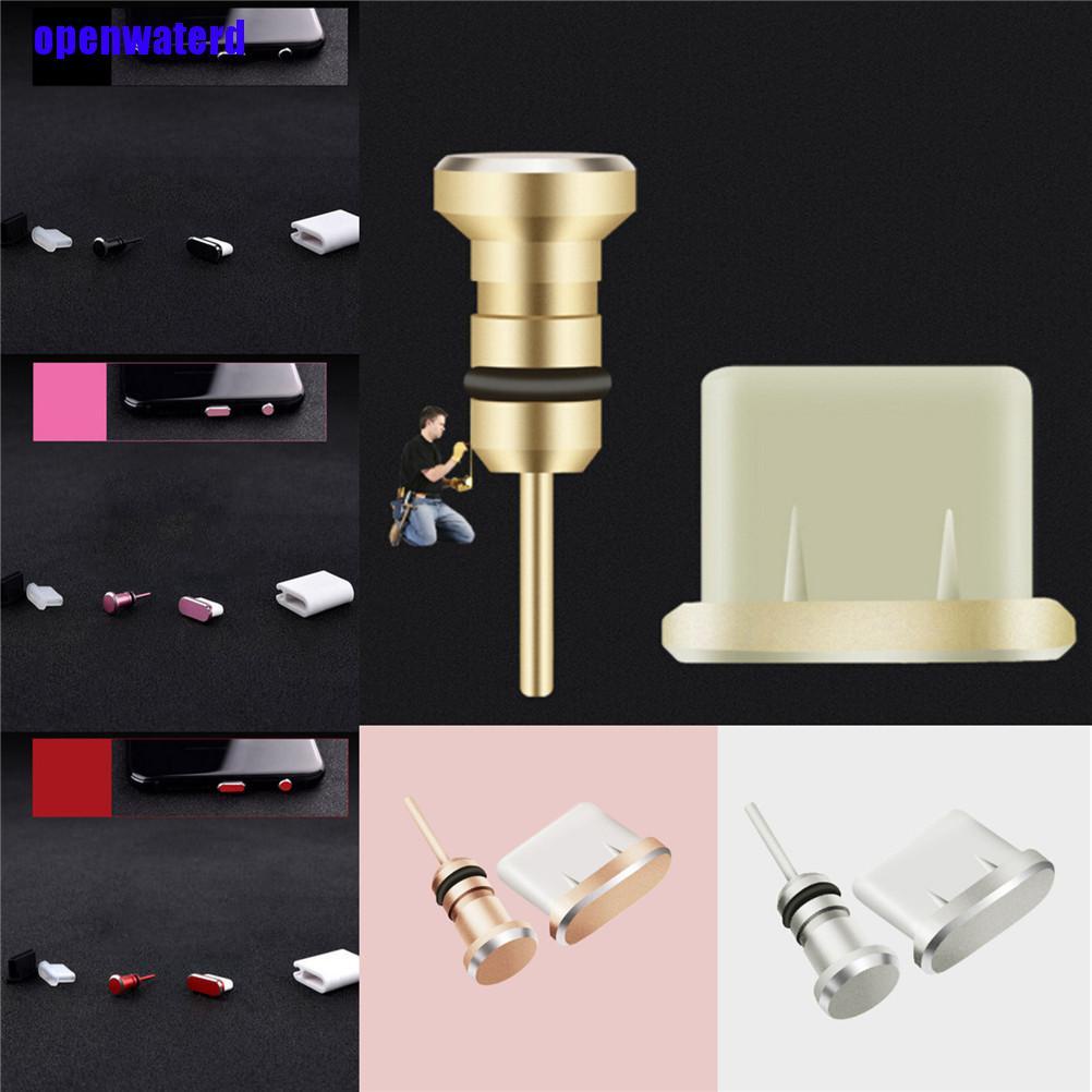 1 Bộ Nút Bịt Cổng Sạc Type C Chống Bụi Cho Tai Nghe Cổng Sạc Usb