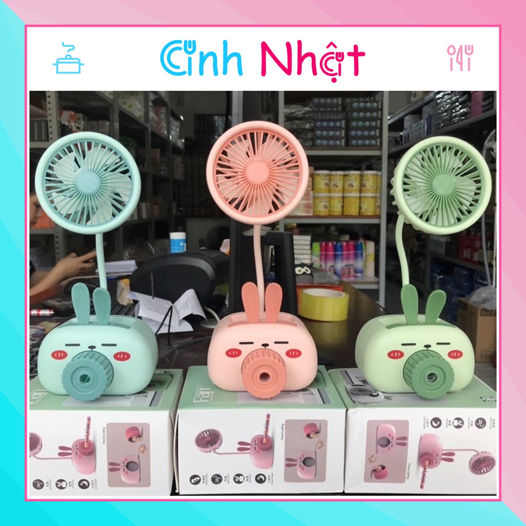 QUẠT MINI HÌNH THÚ + CÓ GỌT BÚT CHÌ + CÓ ĐÈN SIÊU CUTE