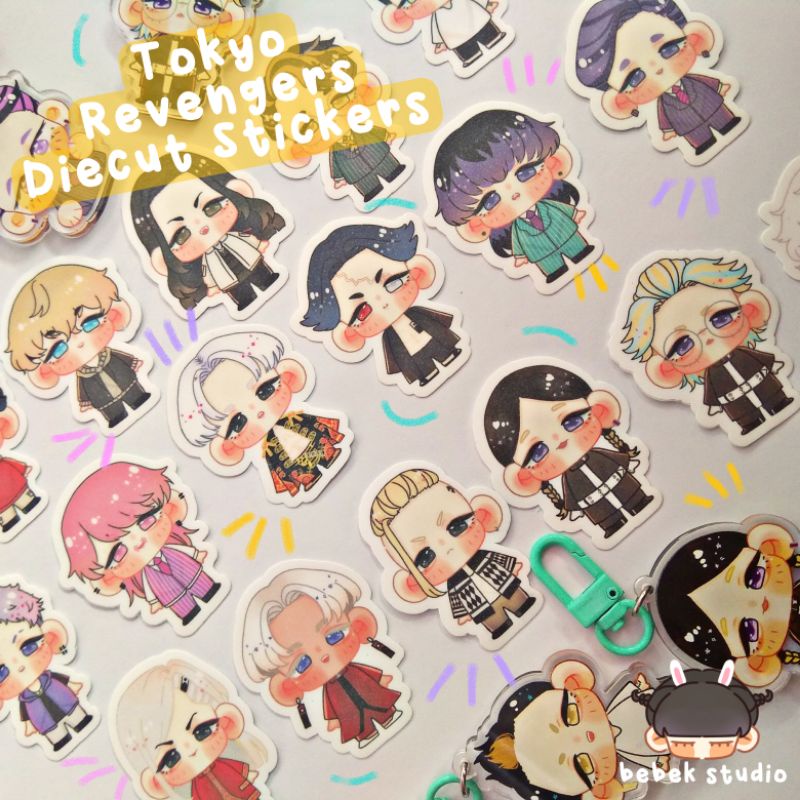 (Min Purchase 4) Hình Dán Kim Tuyến Hình Vịt Bay Tokyo Revengers Diecut