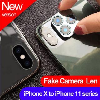 Mới Giả Ống Kính Máy Ảnh Mặt Sau Bảo Vệ Bao Kính Miếng Dán Phim Cho iPhone X / XS / XS Max Đổi iPhone 11 Pro / 11 Pro Max iPhone XR Đổi sang iPhone 11