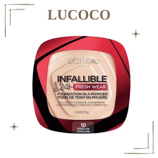 Phấn phủ kiềm dầu chống nước Loreal Infallible 24h Fresh Wear Foundation 9g