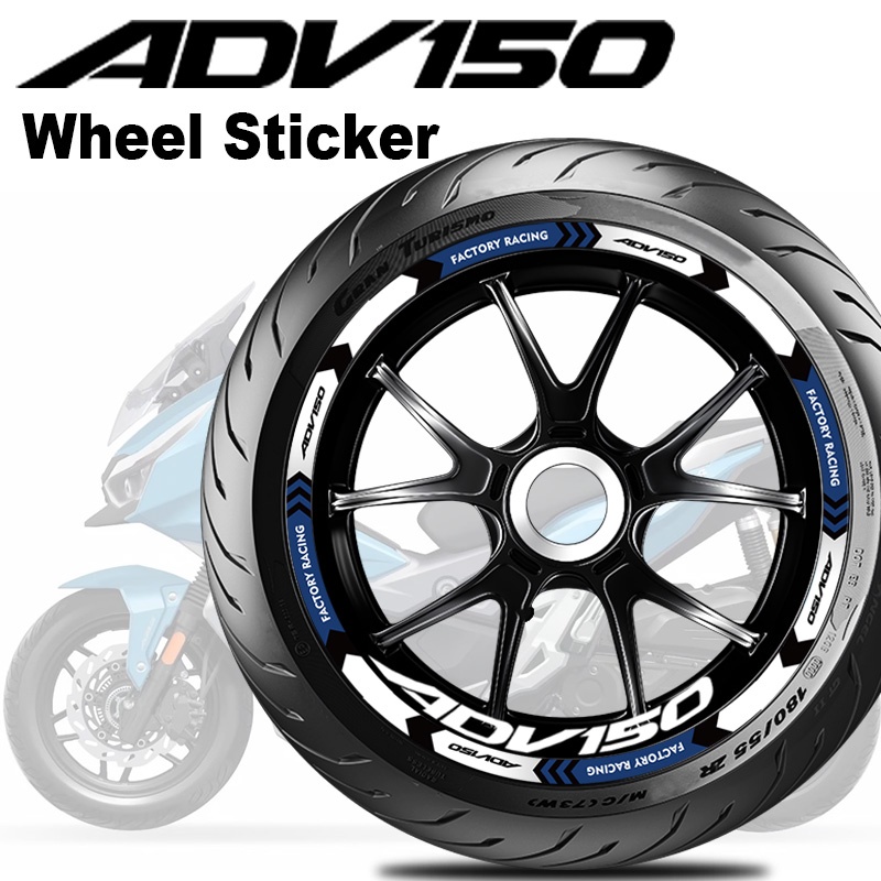 Miếng Dán Trang Trí decal dán vành xe máy cho honda adv 150