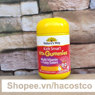 Kẹo dẻo nhai Kids Smart Vita Gummies Multi Vitamin for Fussy Eaters 60 viên - bổ sung vitamin cho trẻ biếng ăn